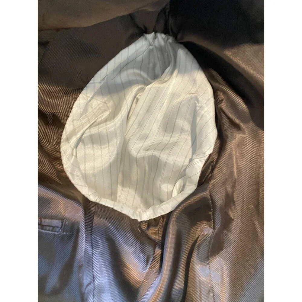 EXPRESS Mens Sz 44 Brown Velvet Two Button Blazer Jacket VTG